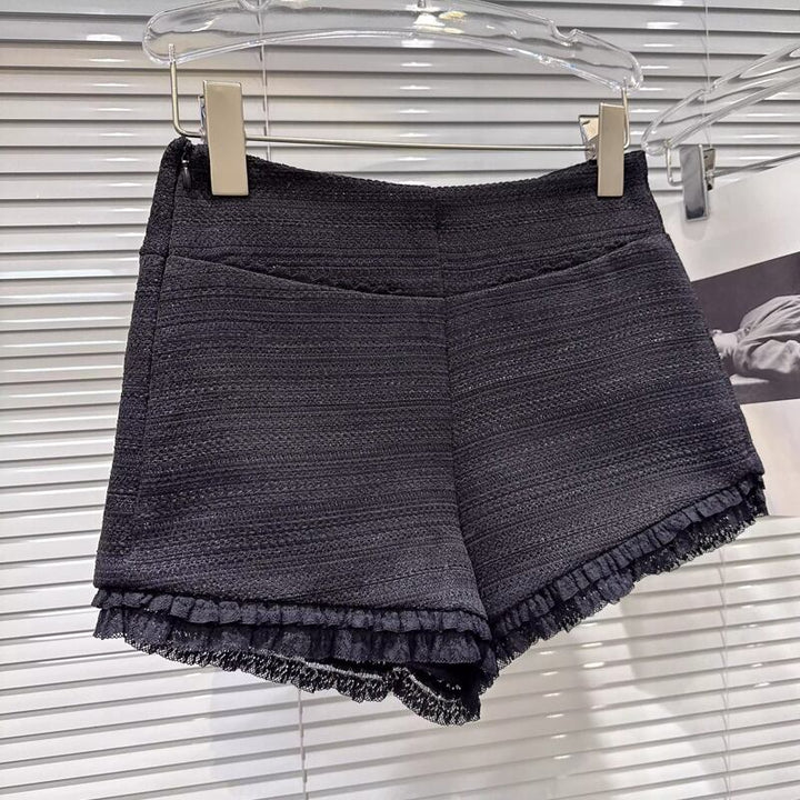 【bottoms】レースドッキングショートパンツ Q7447