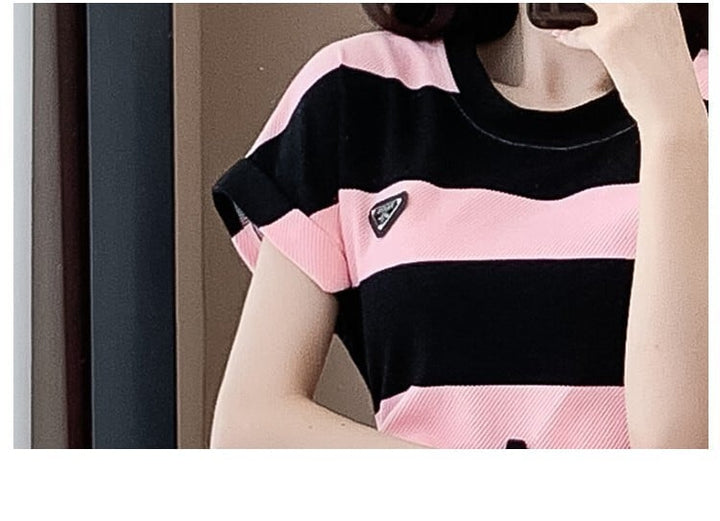 【dress】着回し最強肌触りいい ボーダー柄ワンピース　M17160
