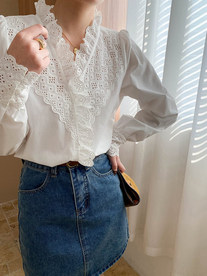 【tops】レースブラウス　N2975
