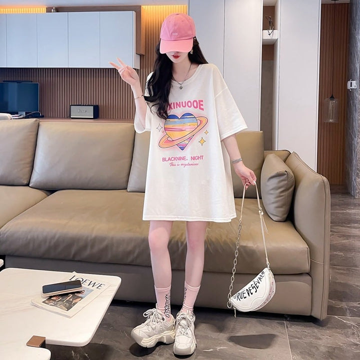 【tops】リボン付きTシャツ　M24349