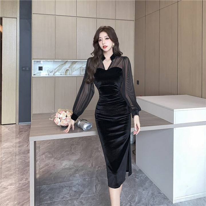 【dress】ドッキングワンピース　M18649