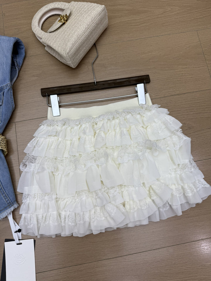 【set】デニムジレ×ティアードスカートセット  N3597