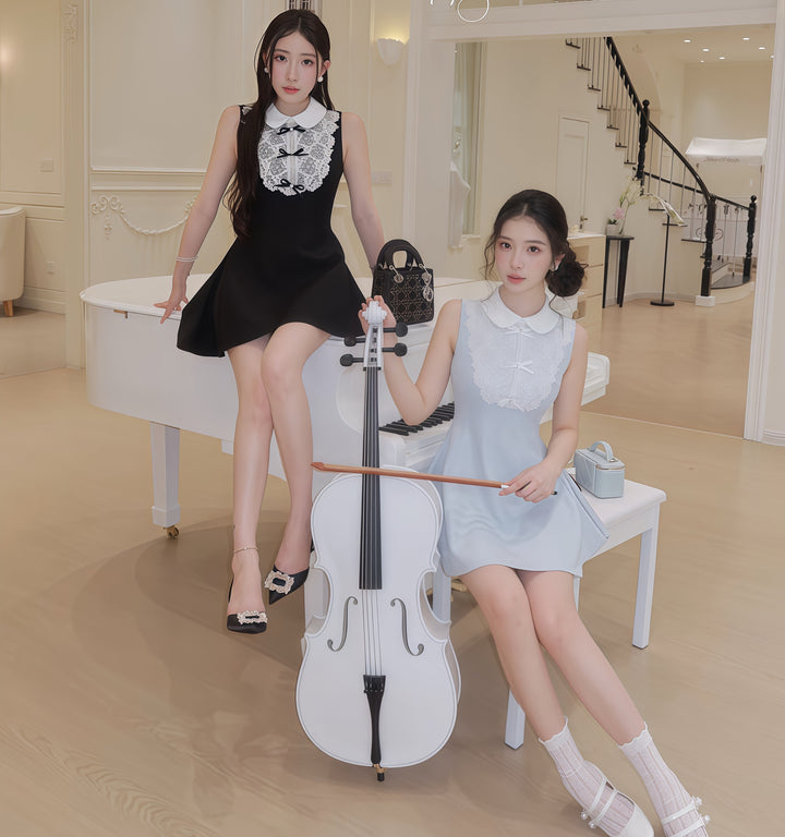【dress】ノースリーブフリルミニワンピース　N3598