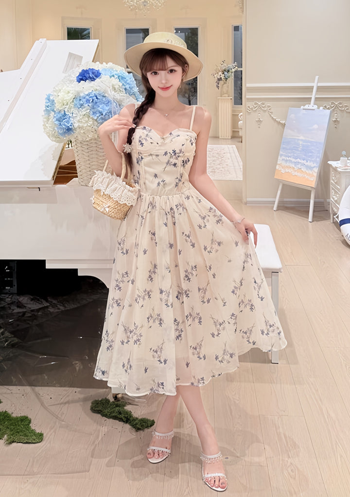 【dress】フラワープリントキャミワンピース　N3607