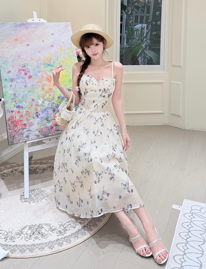 【dress】フラワープリントキャミワンピース　N3607