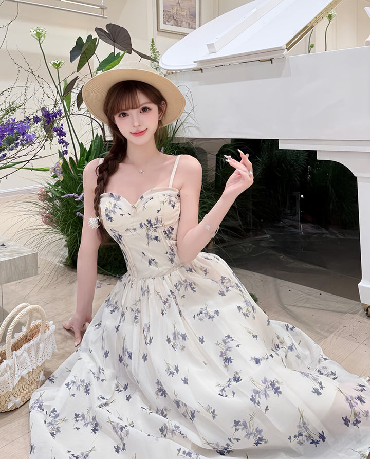 【dress】フラワープリントキャミワンピース　N3607