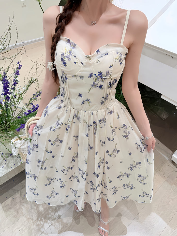 【dress】フラワープリントキャミワンピース　N3607