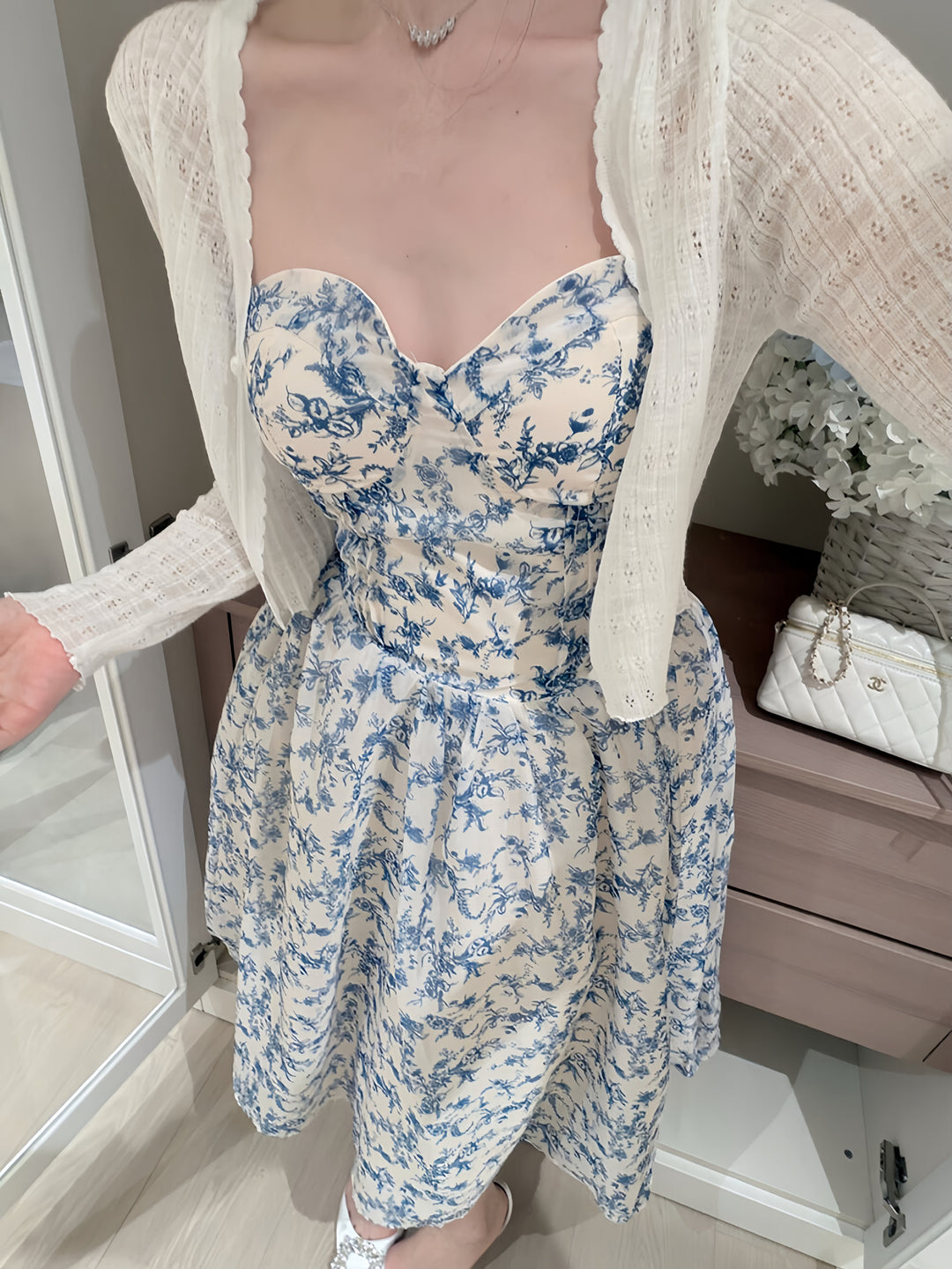 【dress】フラワープリントキャミワンピース　N3607