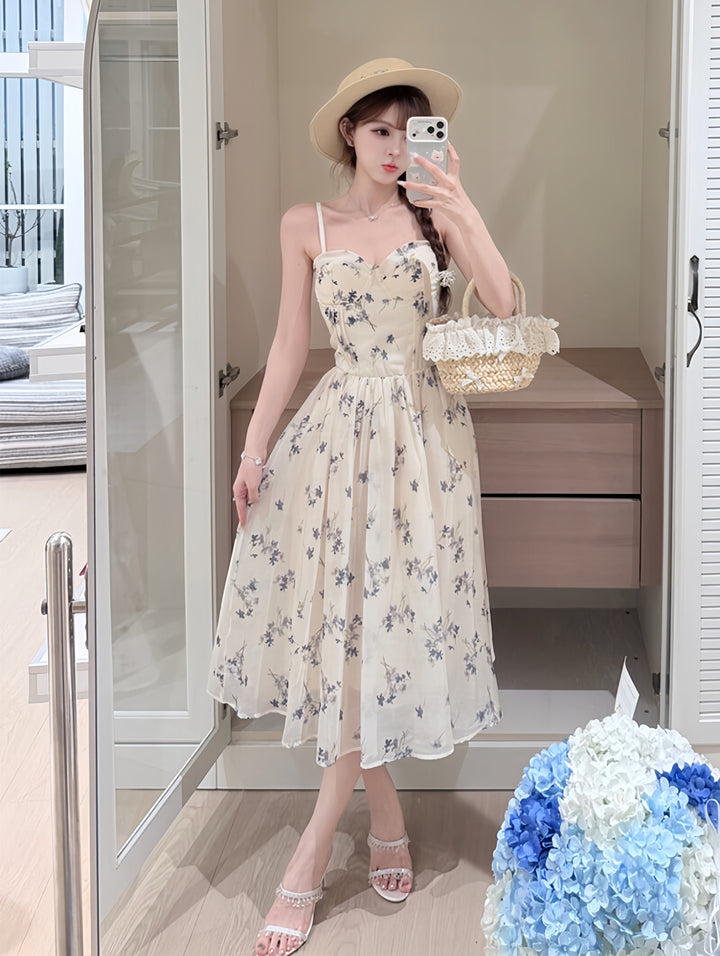 【dress】フラワープリントキャミワンピース　N3607