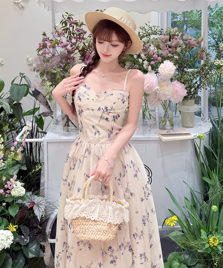 【dress】フラワープリントキャミワンピース　N3607