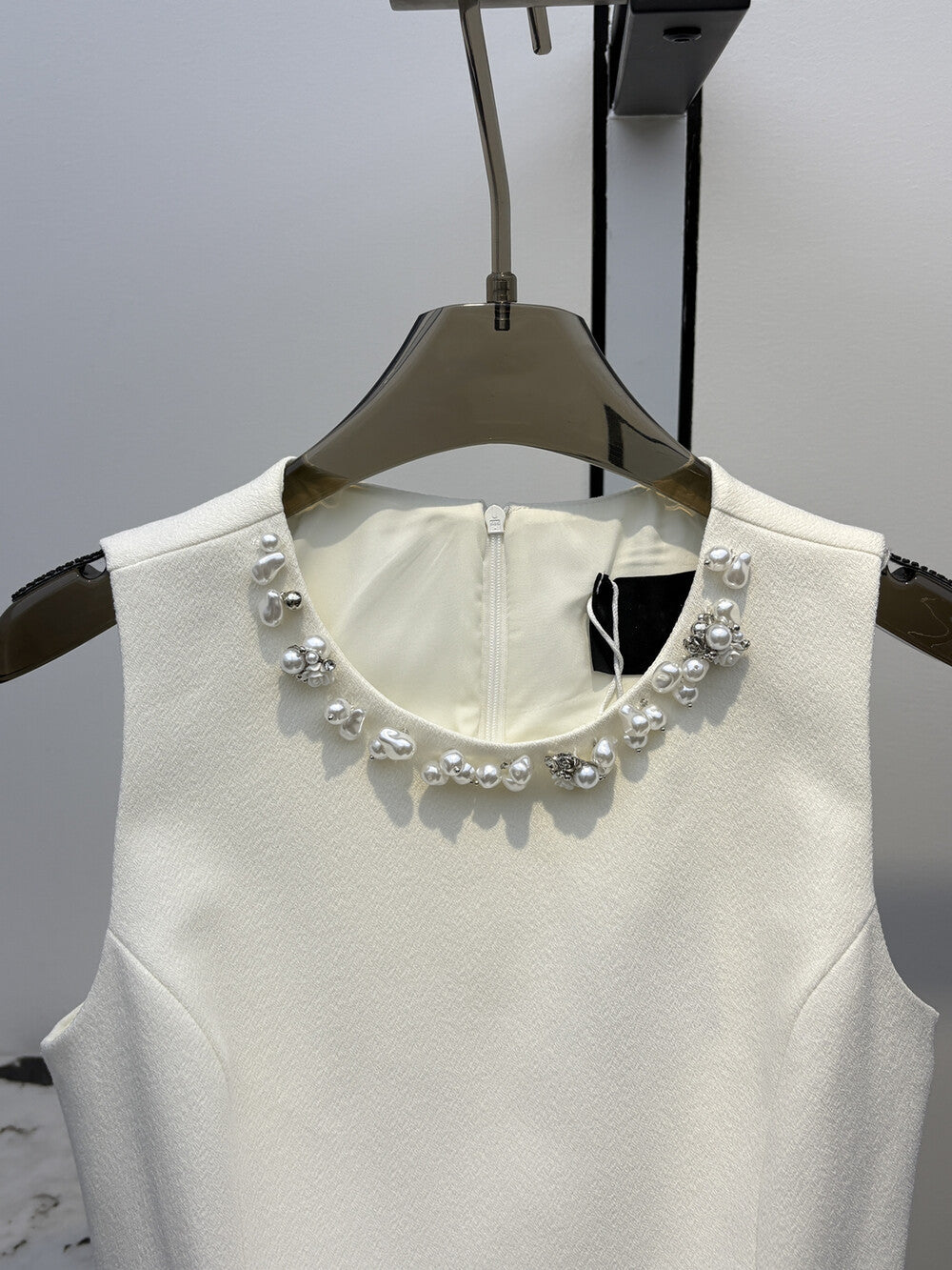 【dress】サイドカットパール付きミニワンピース　N3610