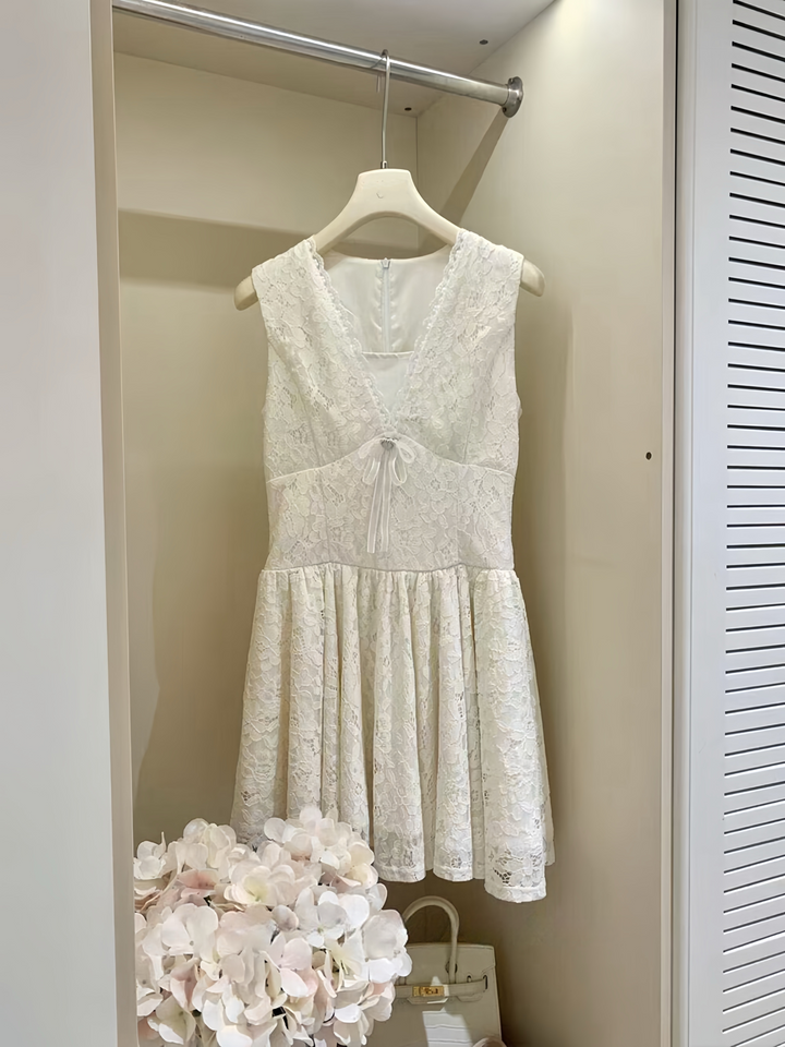 【dress】レースミニワンピース  K0566