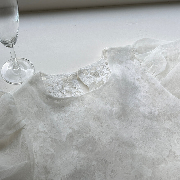 【tops】パールショルダーペプラムトップス　N3617