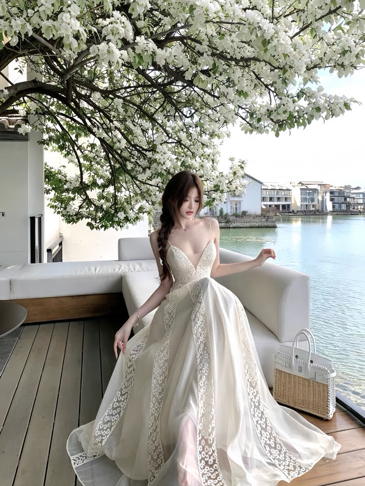 【dress】レースドッキングキャミワンピース K0568