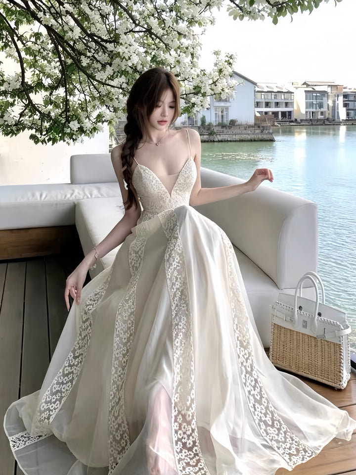 【dress】レースドッキングキャミワンピース K0568