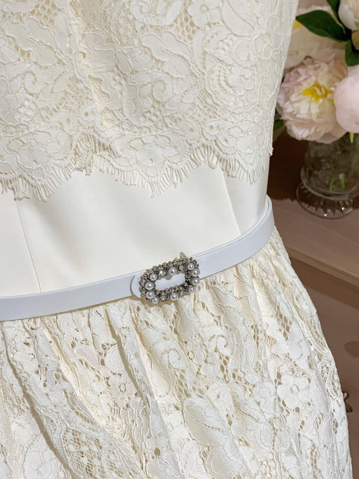 【set】レースボレロ×レースドッキングスミニワンピースセット　N3620
