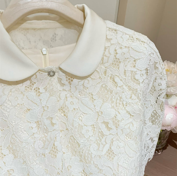 【set】レースボレロ×レースドッキングスミニワンピースセット　N3620