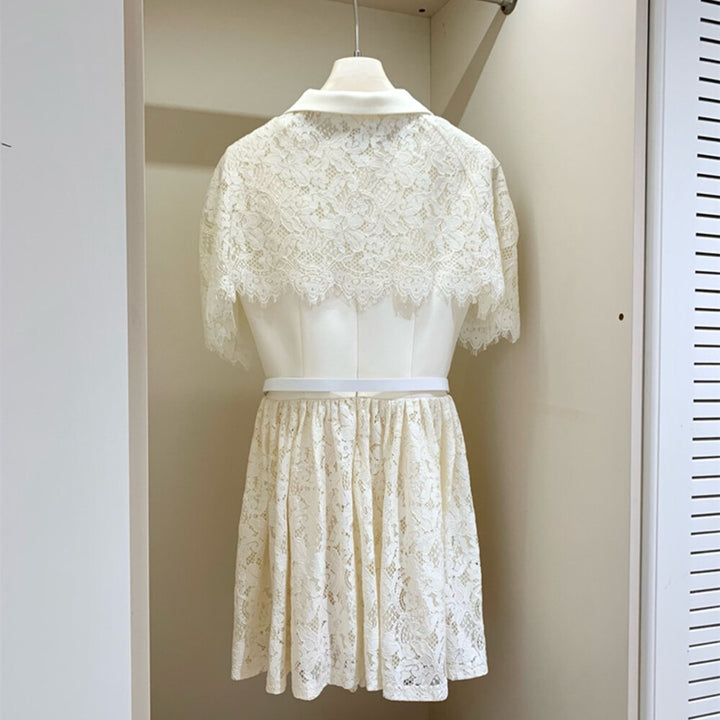 【set】レースボレロ×レースドッキングスミニワンピースセット　N3620