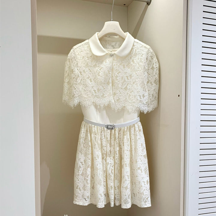 【set】レースボレロ×レースドッキングスミニワンピースセット　N3620
