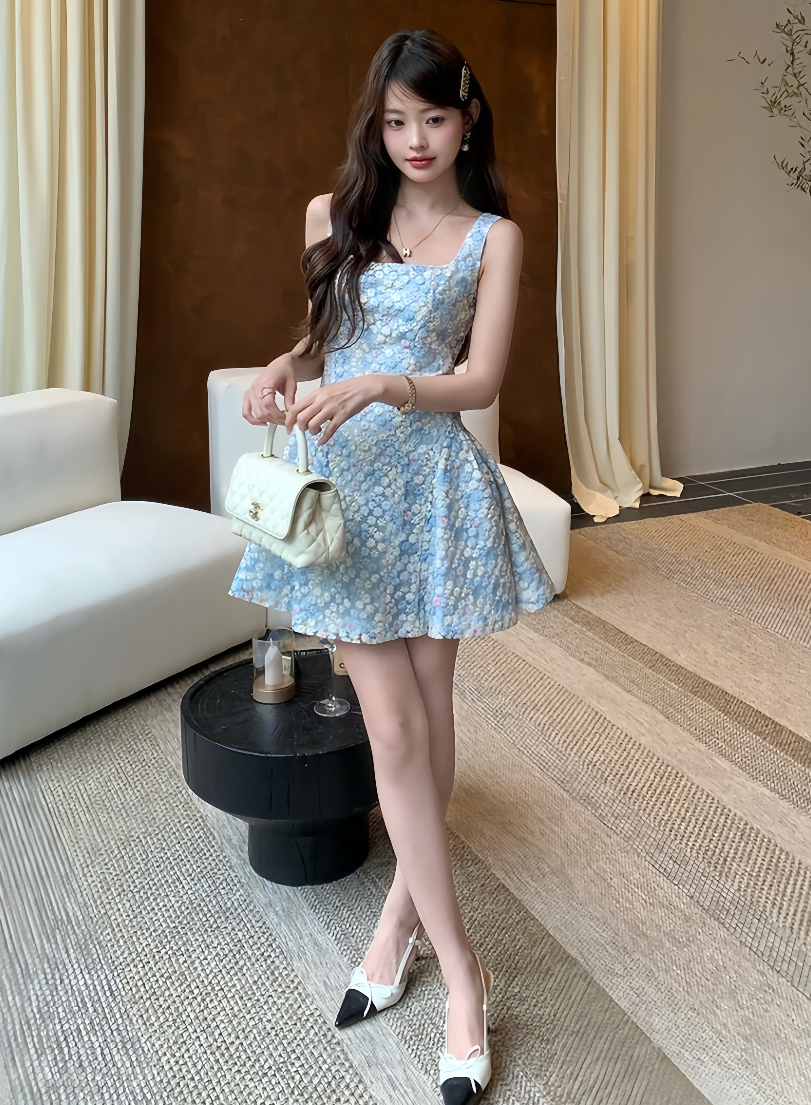 dress】フラワーレースミニワンピース K0572 – NANASTYLE