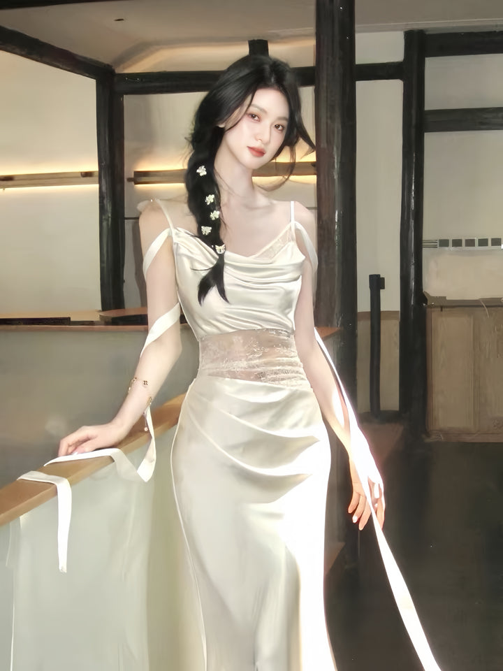 【dress】レースドッキングマーメイドワンピース  K0573