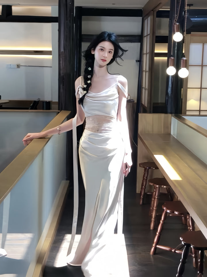 【dress】レースドッキングマーメイドワンピース  K0573