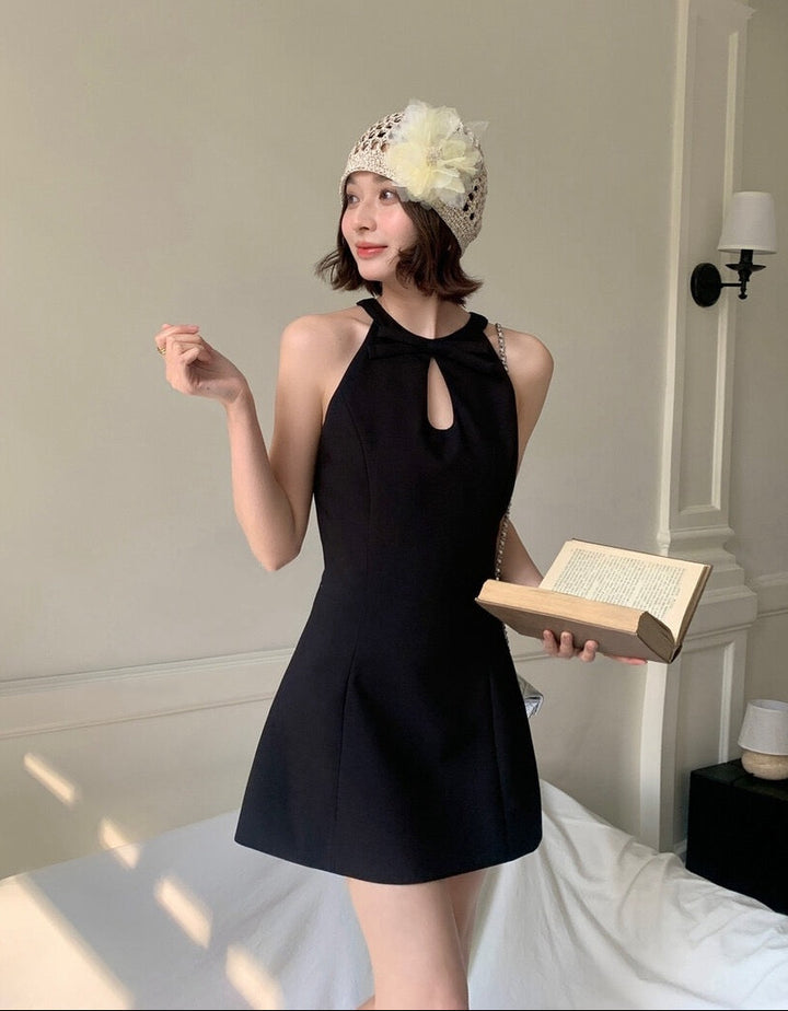 【dress】リボンミニワンピース      K0579
