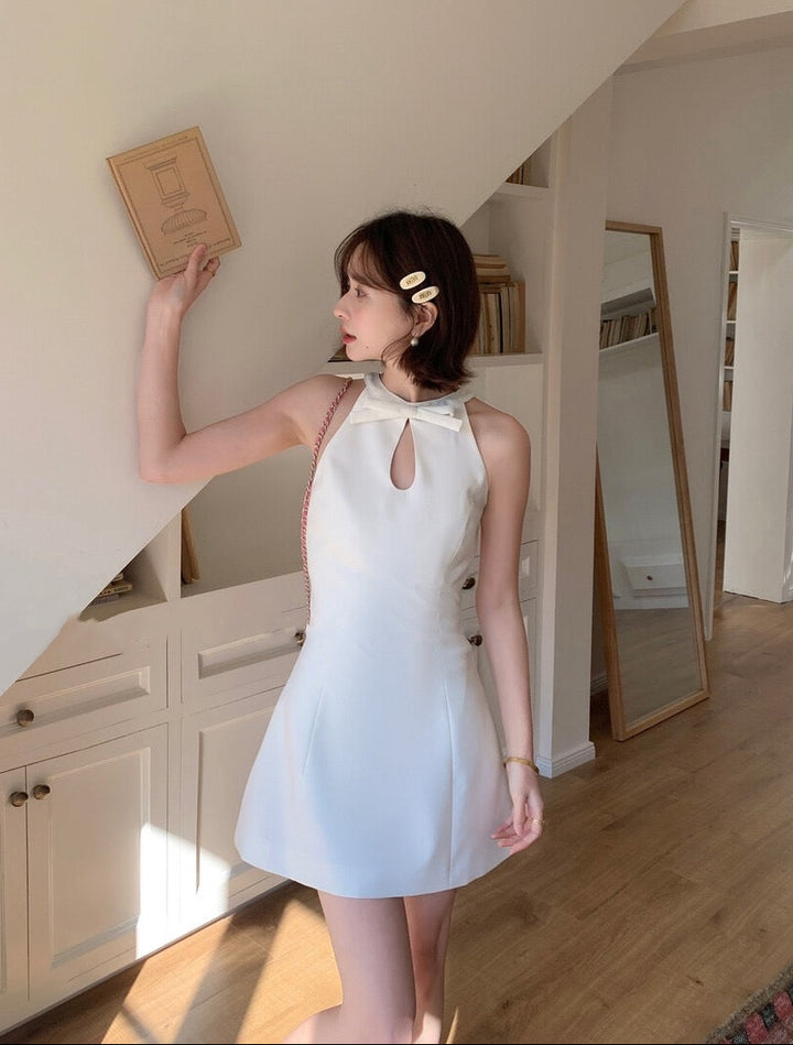 【dress】リボンミニワンピース      K0579