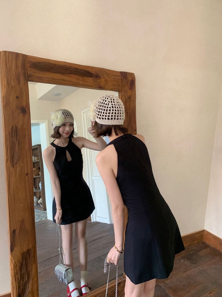 【dress】リボンミニワンピース      K0579