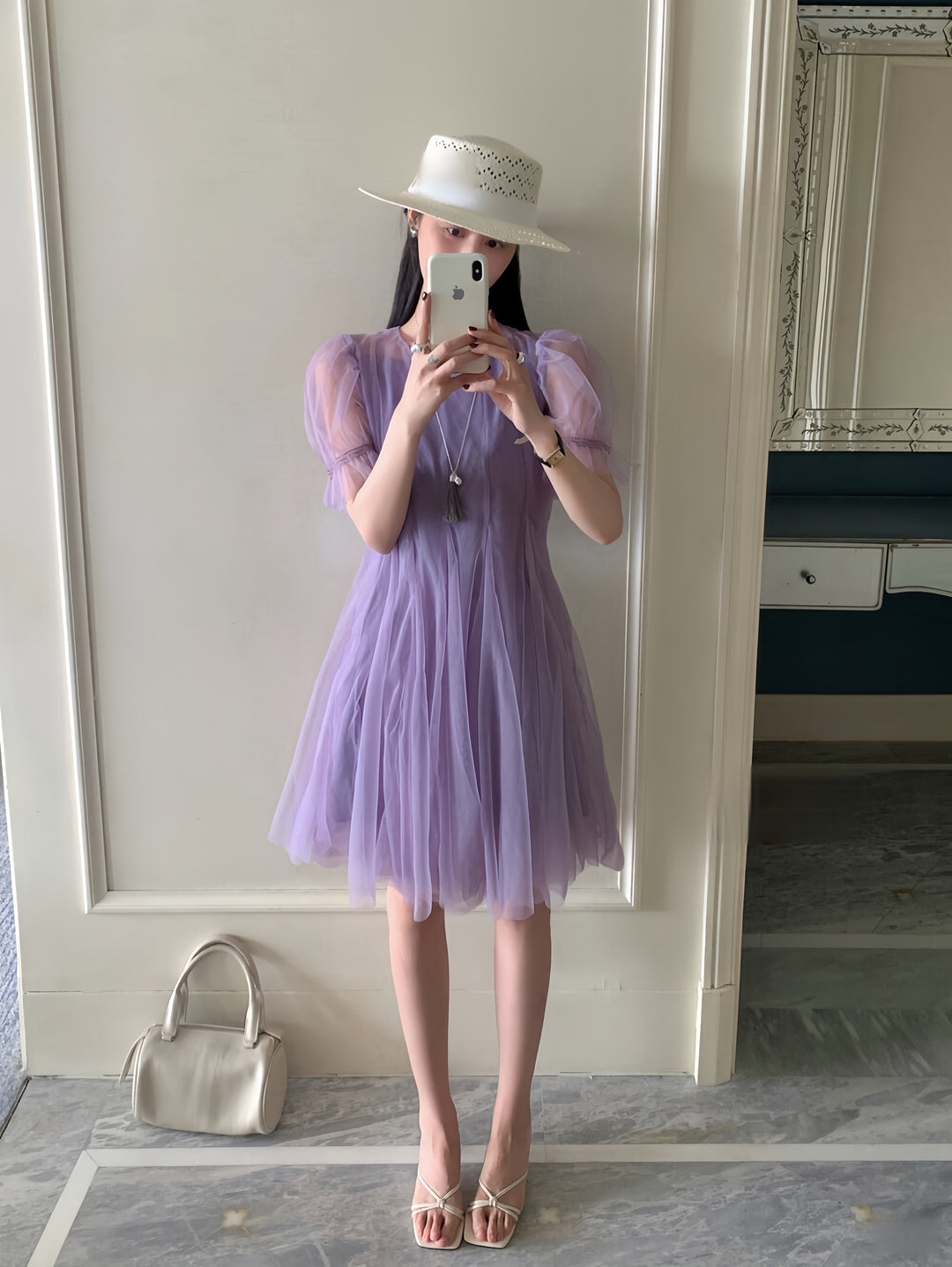 【dress】チュールワンピース      K0580