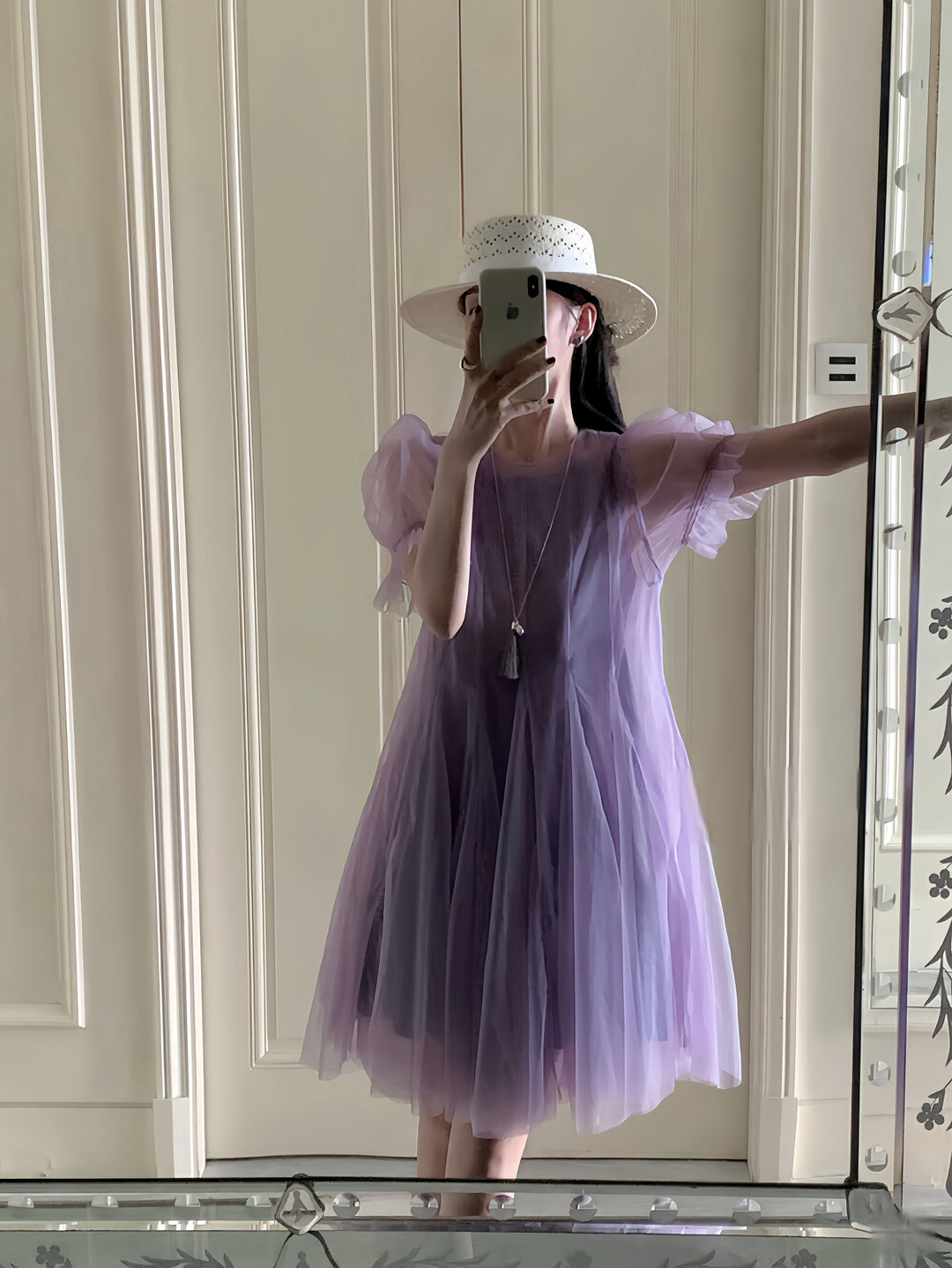 【dress】チュールワンピース      K0580