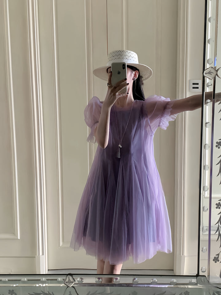 【dress】チュールワンピース      K0580