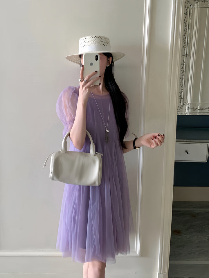 【dress】チュールワンピース      K0580