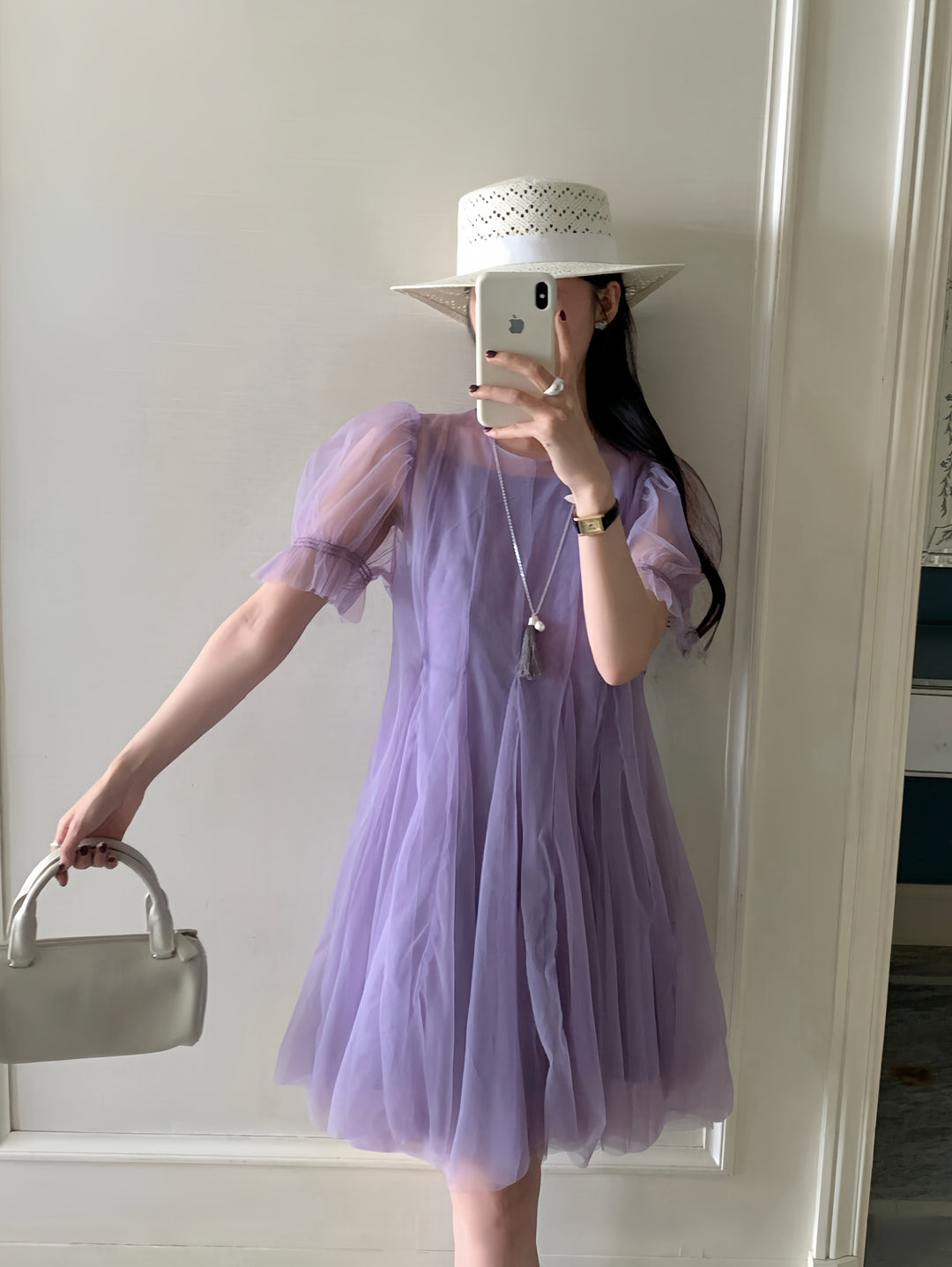 【dress】チュールワンピース      K0580