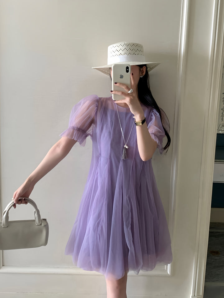 【dress】チュールワンピース      K0580