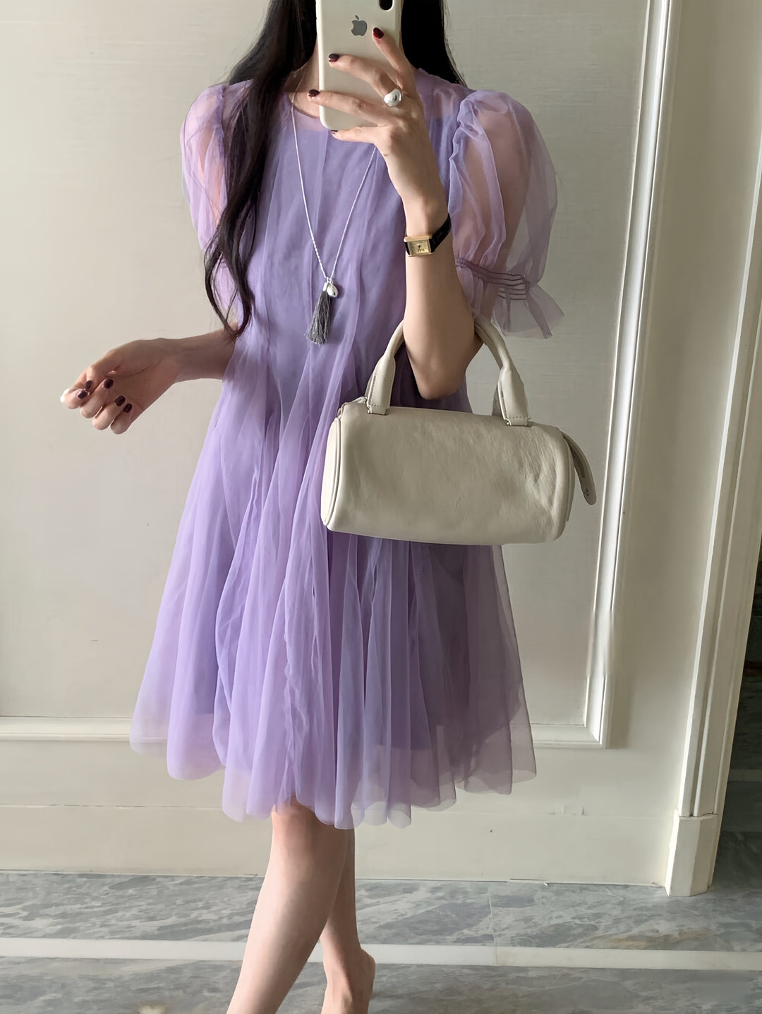 【dress】チュールワンピース      K0580