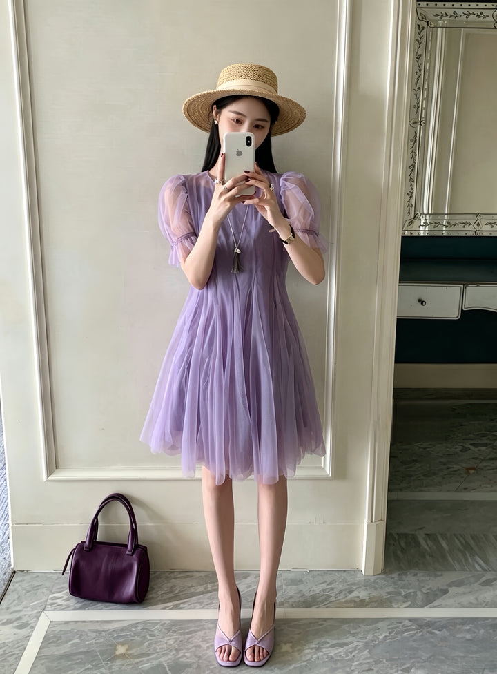 【dress】チュールワンピース      K0580