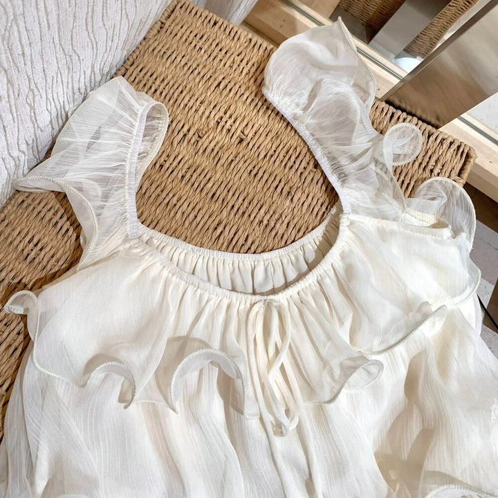 【tops】ティアードフリルブラウス   N3636