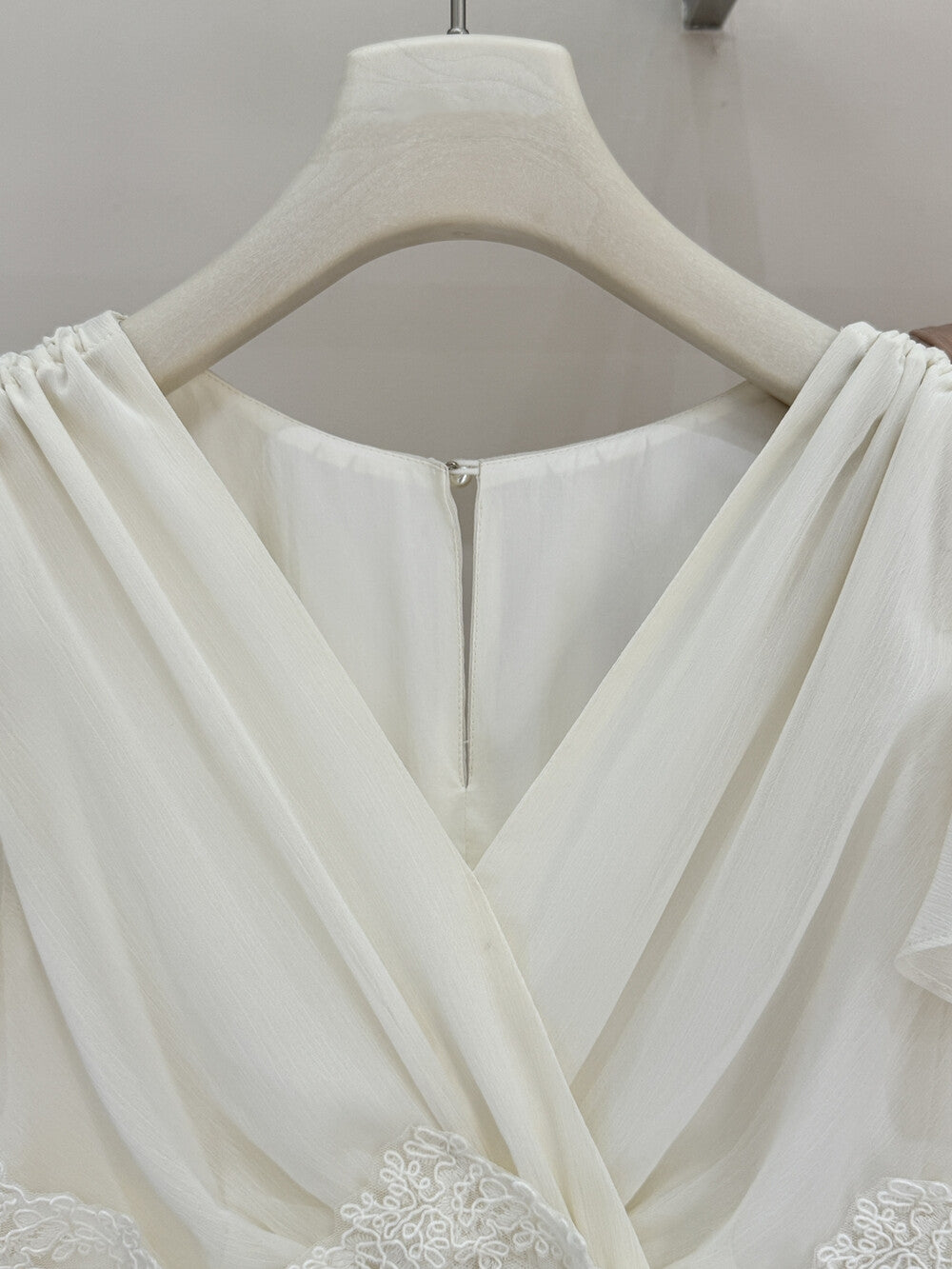 【dress】ウエストレースロングワンピース　K0585