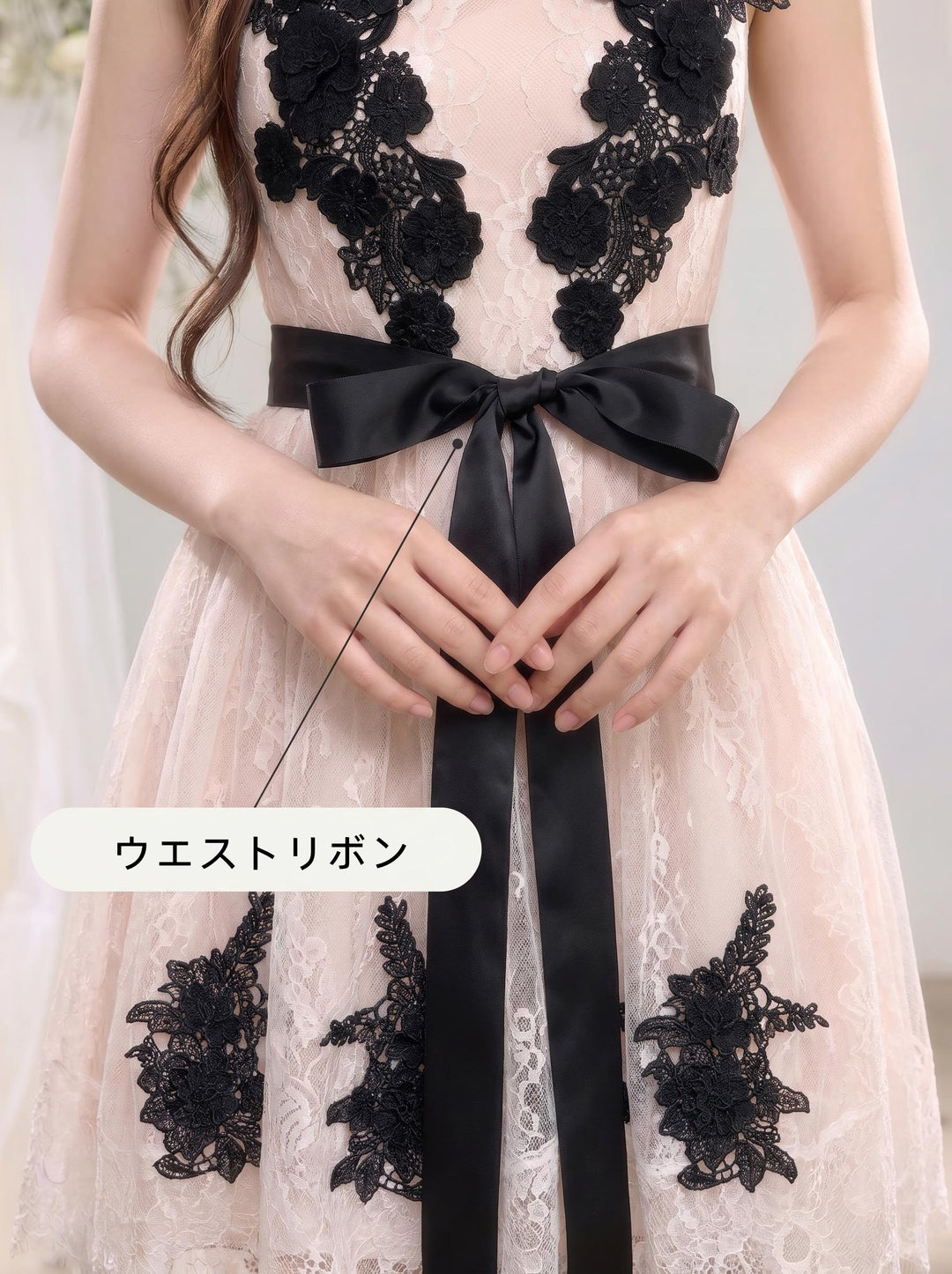 【dress】レースチュールロングワンピース＆ミニワンピース　N3638