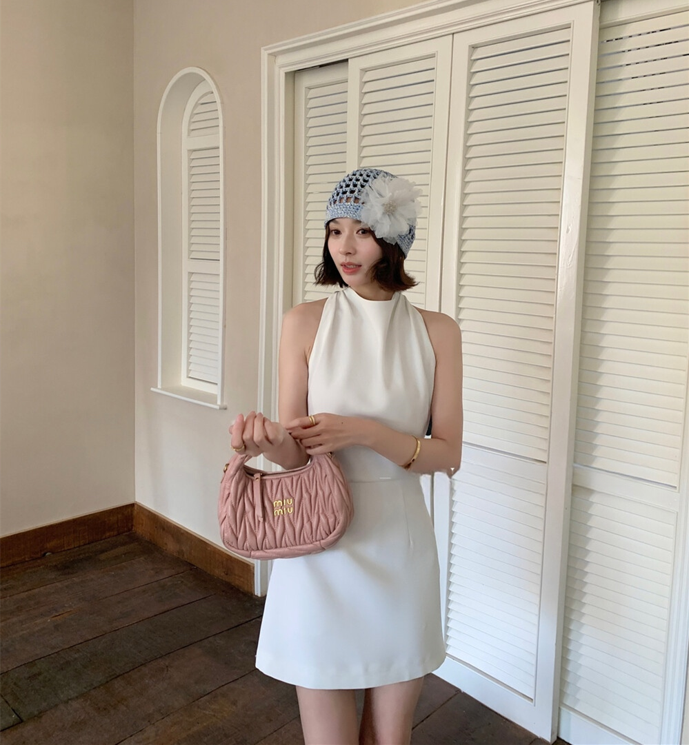 【dress】バックリボンミニワンピース　N3660