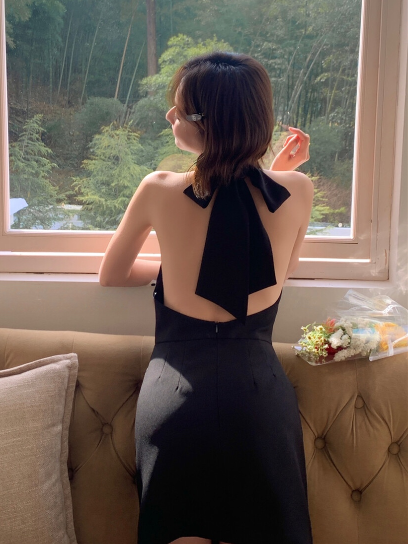 【dress】バックリボンミニワンピース　N3660