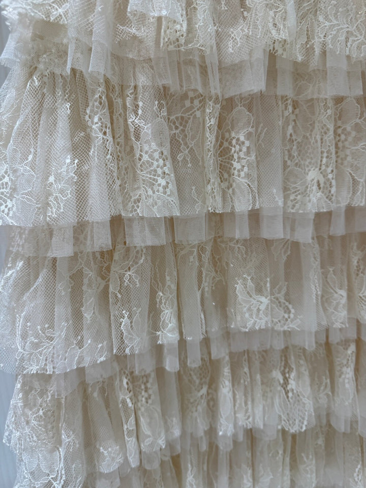 【dress】ティアードレースワンピース　K0588