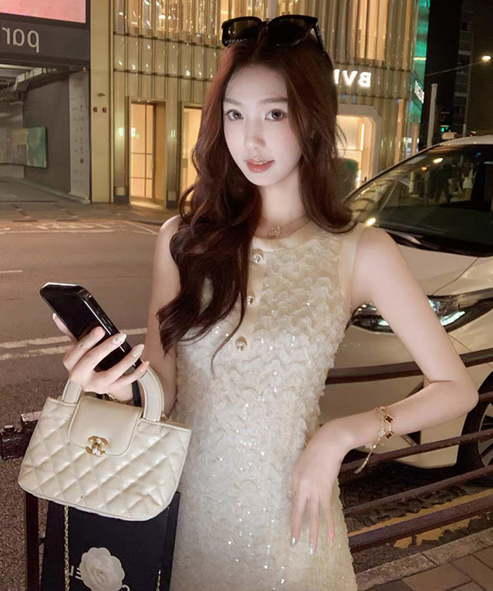 【dress】ノースリーブミニワンピース Q8547