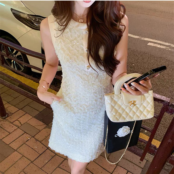 【dress】ノースリーブミニワンピース Q8547