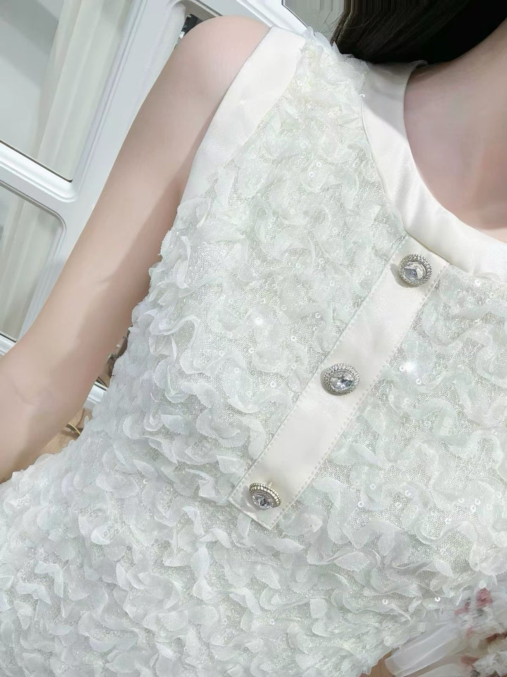 【dress】ノースリーブミニワンピース Q8547