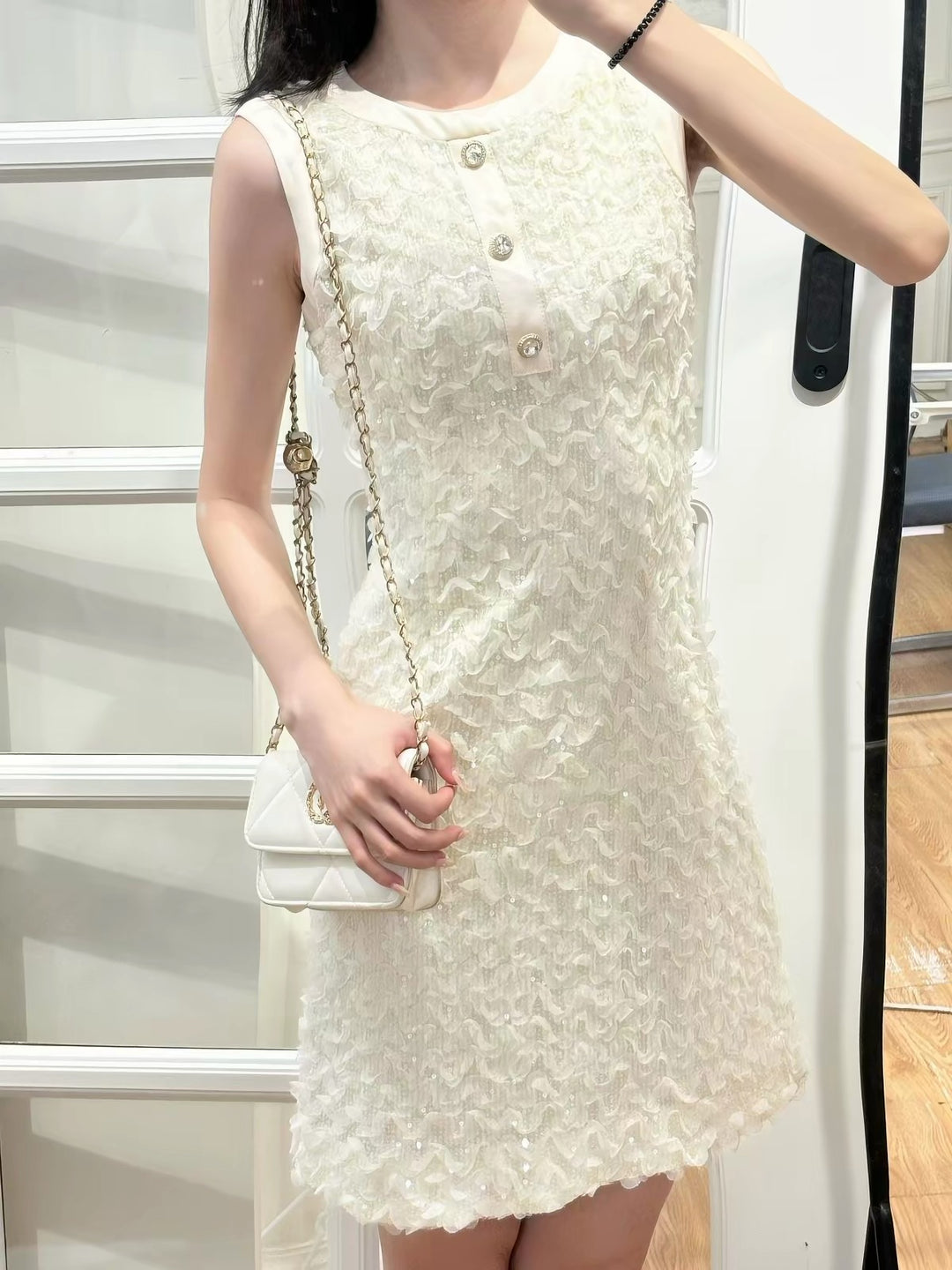 【dress】ノースリーブミニワンピース Q8547