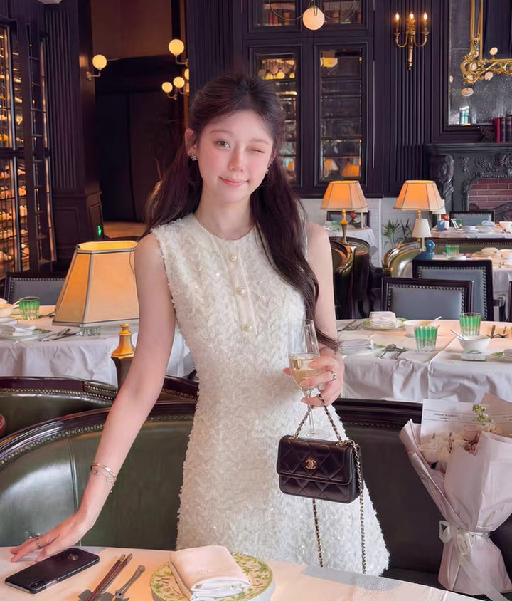 【dress】ノースリーブミニワンピース Q8547