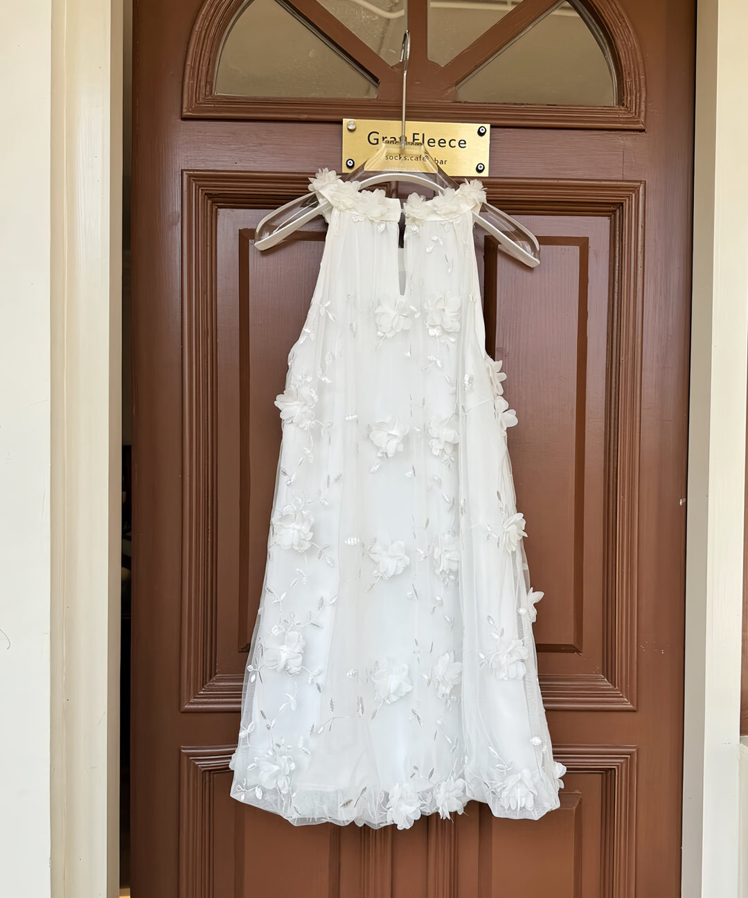 【dress】立体感フラワーミニワンピース　K0590
