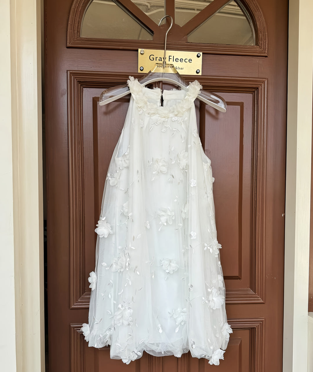 【dress】立体感フラワーミニワンピース　K0590